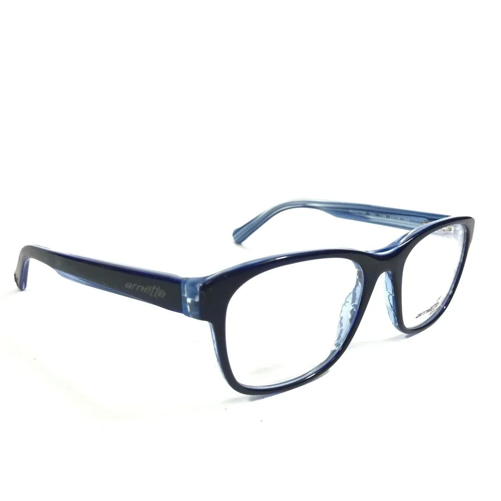 Arnette Eyeglasses Frames 7081 1156 SELECTOR Black Blue Square 52-19-140